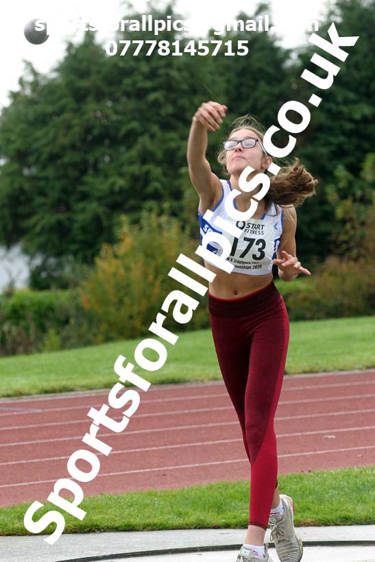 Shot putt, NECAA Open Meeting, Morpeth, Sunday, October 18th. David T. Hewitson/Sports for All Pics